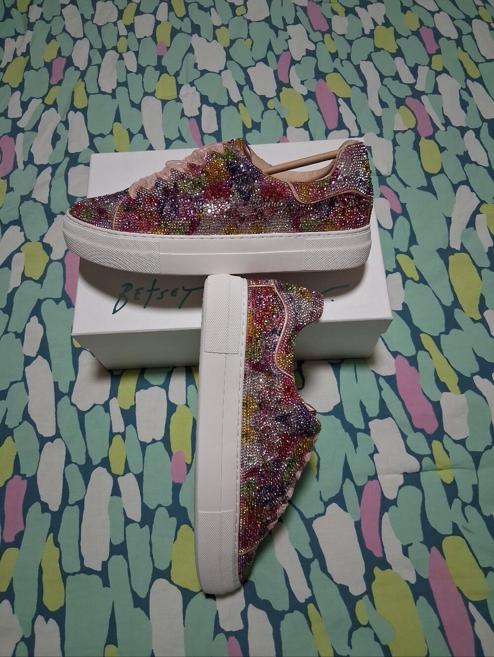 Betsey Johnson Sidney Rhinestone Sneakers - Picture 8 of 12